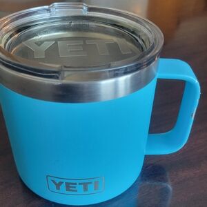 YETI Light Blue Travel Mug